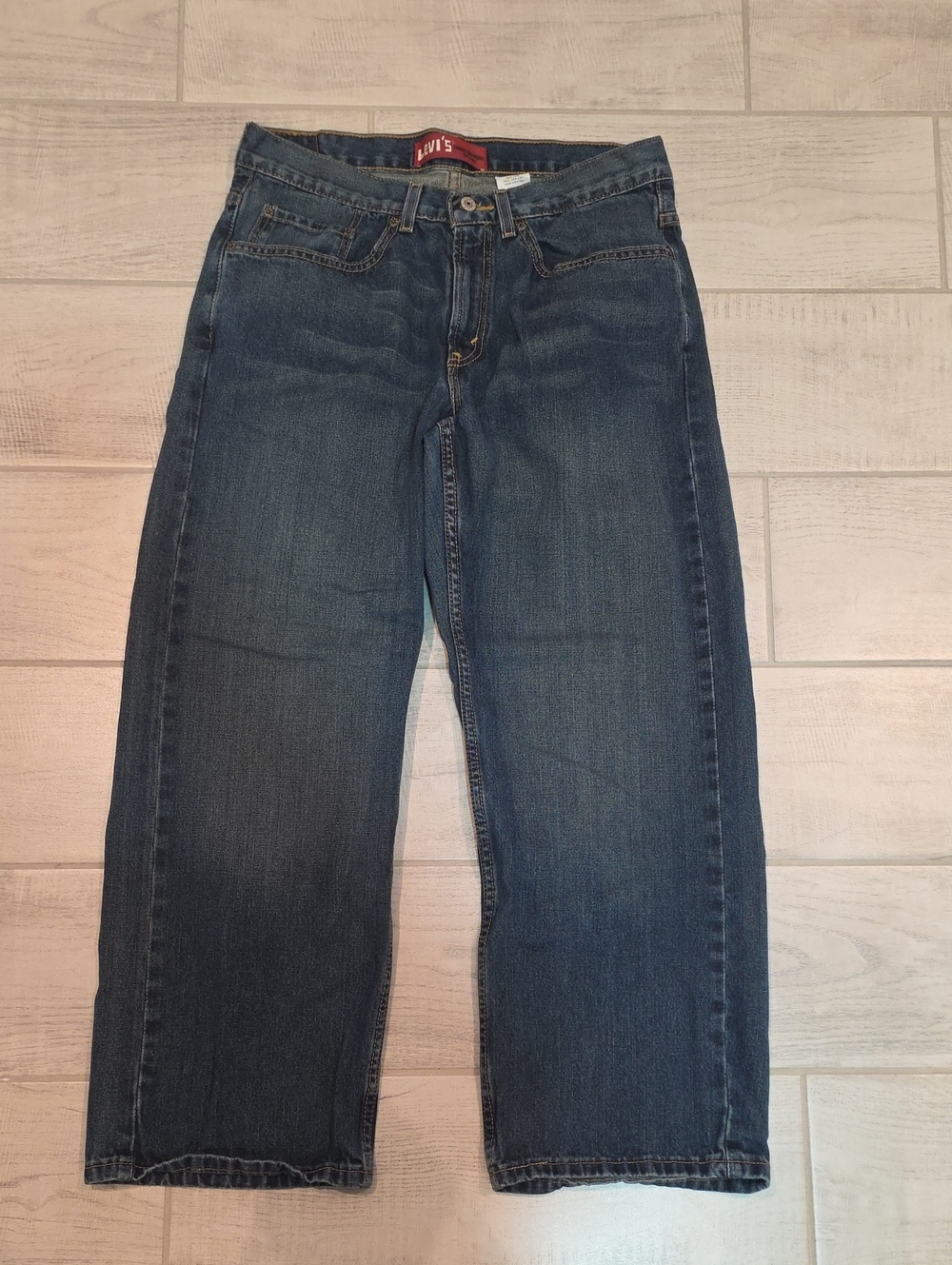 Levi’s 569 Loose Straight Jeans Boys 16 Husky Dark Wash